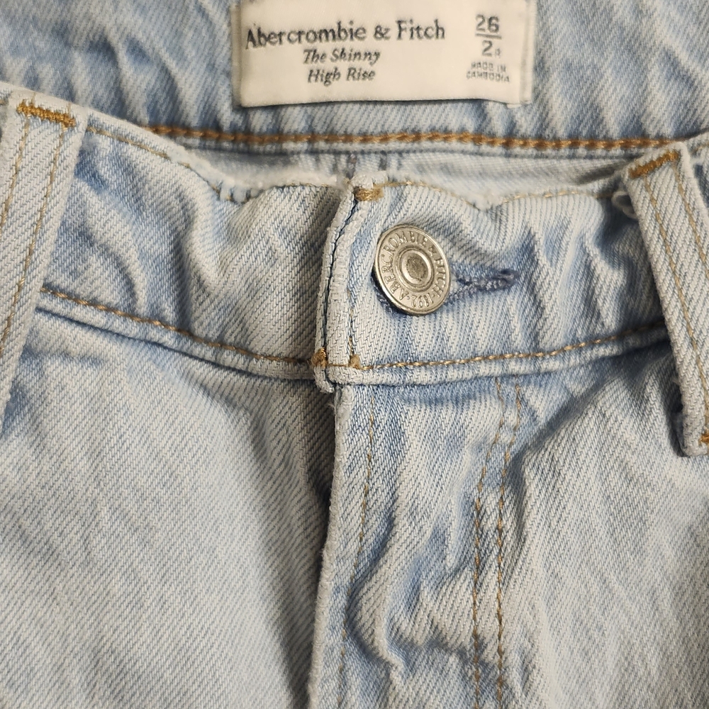 Abercrombie & Fitch Light Blue High Rise Jeans